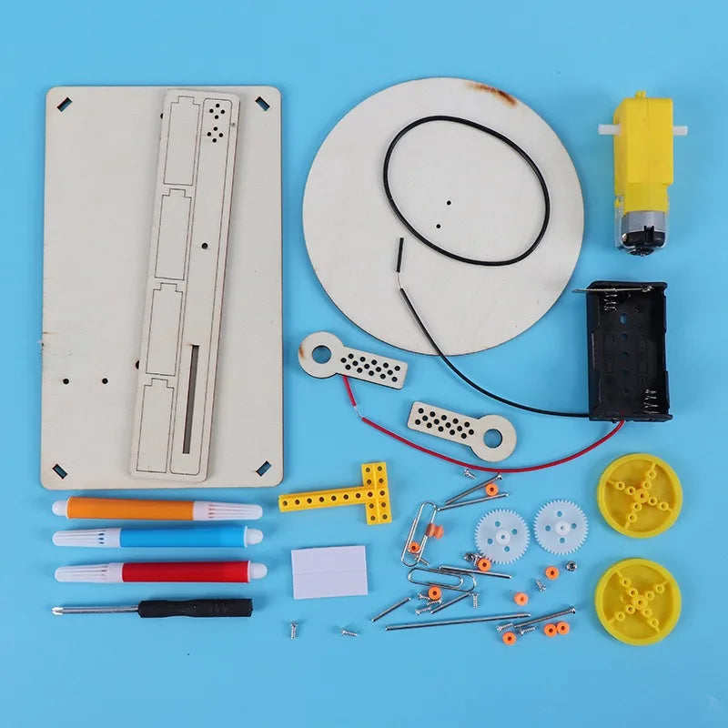 DIY Wooden Pattern-Drawing Machine Kit