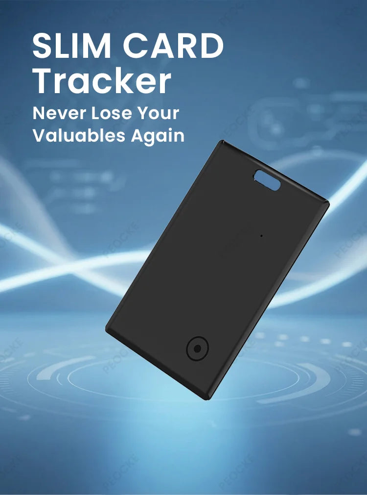 Android 1-4 Pack Smart Wallet Tracker Card Works with Google Find Hub App Location Tag Keys Bag Anti-Lost Bluetooth GPS Tracker