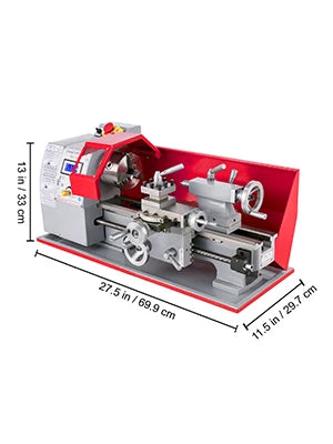Mini metalinė tekinimo staklė su kintamu greičiu 550W–1100W, įvairių dydžių