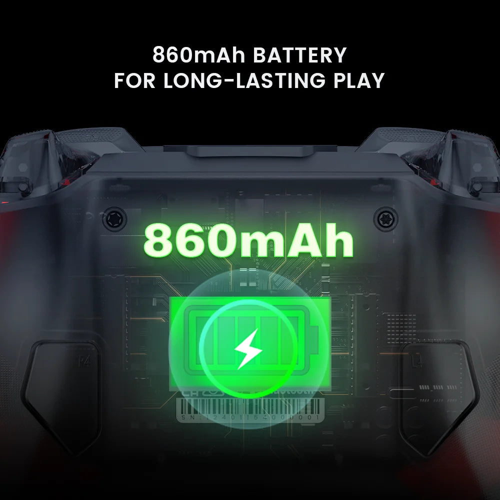 GameSir Cyclone 2 Bezdrátový Pro ovladač Bluetooth hernípad s nabíjecí stanicí Hall Effect joysticky pro Nintendo Switch, iPhone, Android & PC
