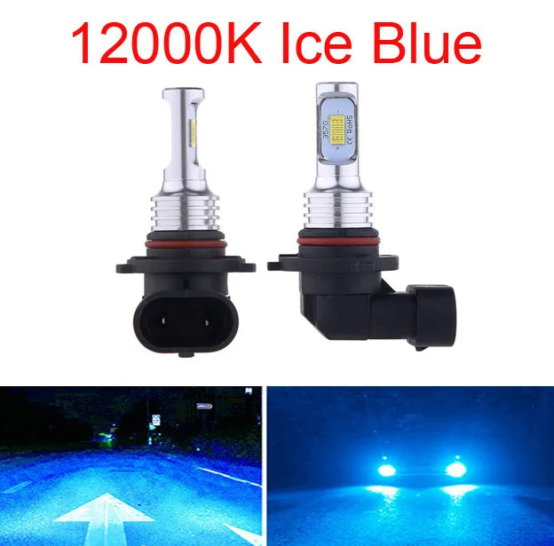 2 Stück Auto HB3 LED-Birnen 9005 9006 HB4 Scheinwerfer Nebellampe Lampe Licht 6000K Weiß Automobil Nebellampen Turbo Mini Lampe Hauptscheinwerfer