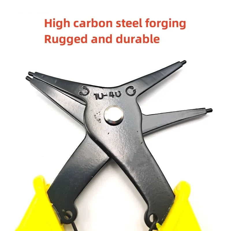 Two-in-One Internal and External Circlip Pliers