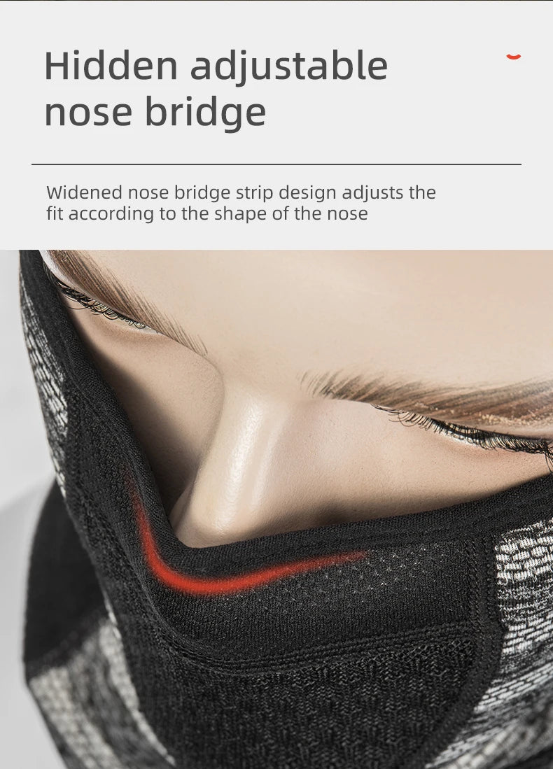 Winter Cycling Face Mask Windproof Fleece Thermal Bike Scarf