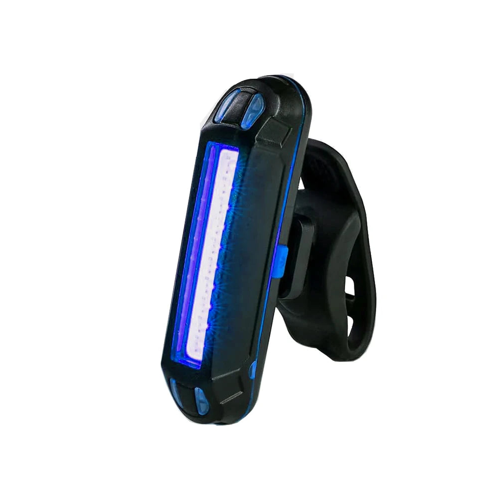 Faro trasero de bicicleta recargable con COB
