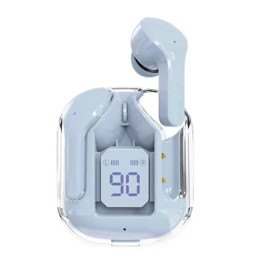 T2 Auricolare Bluetooth Wireless Trasparente Cuffie HiFi