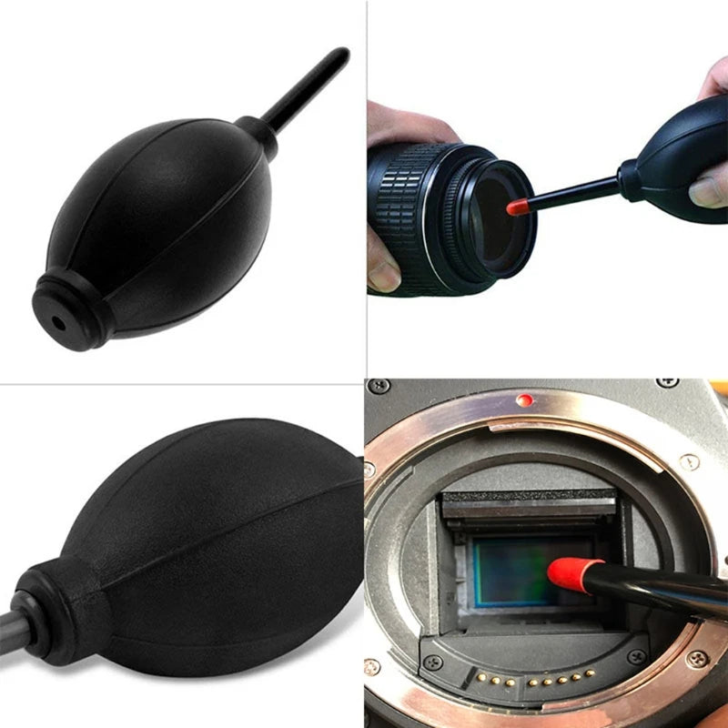 Kit di pulizia per fotocamera e obiettivi da 6 pezzi con custodia
