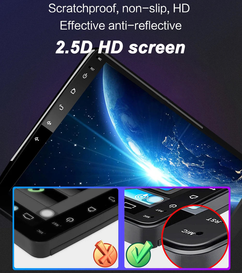 7/9/10 Inch Univerzális Android 13 Autórádió 64G Autorádió Android 2 Din Autórádió GPS BT Központi Multimédia Okos Autó Rendszerek
