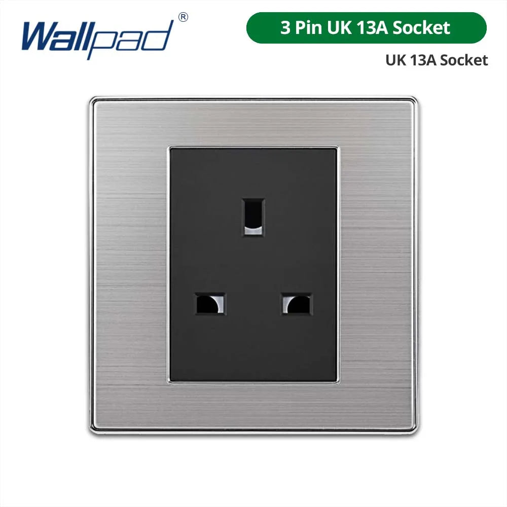 Opções de interruptores e tomadas Wallpad de 86 x 86 mm