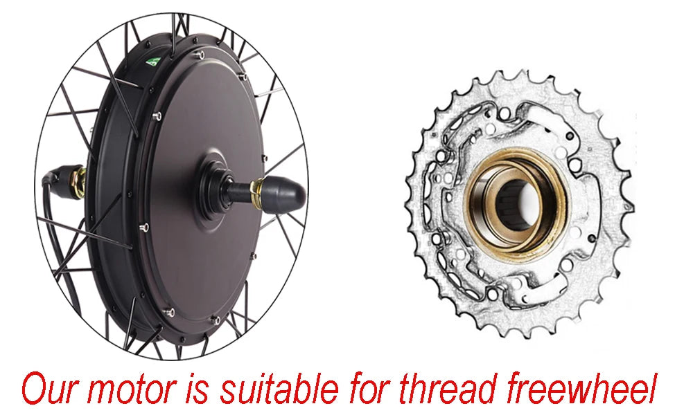 CSC Electric Bike Conversion Kit Rear Hub Motor 48V