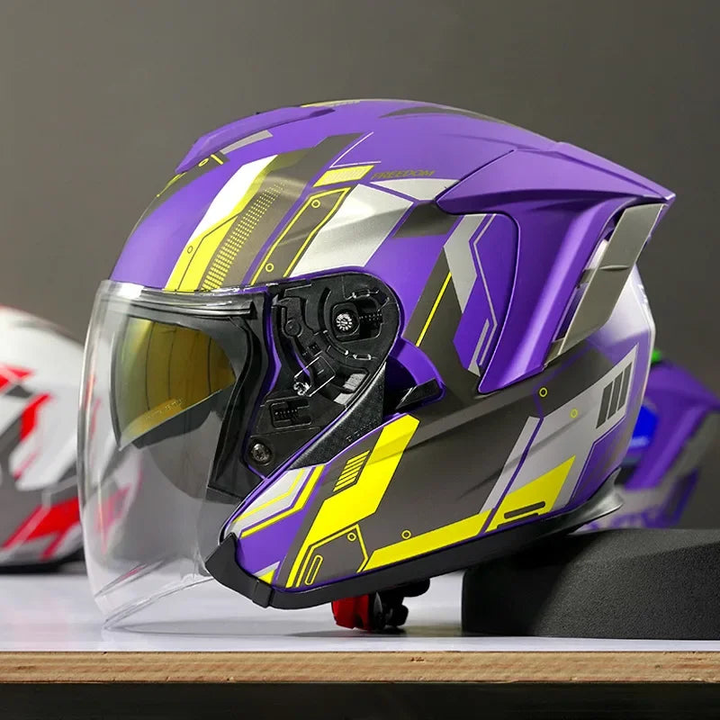 Ryzen RO-5 Unisex Half Motorcycle Helmet