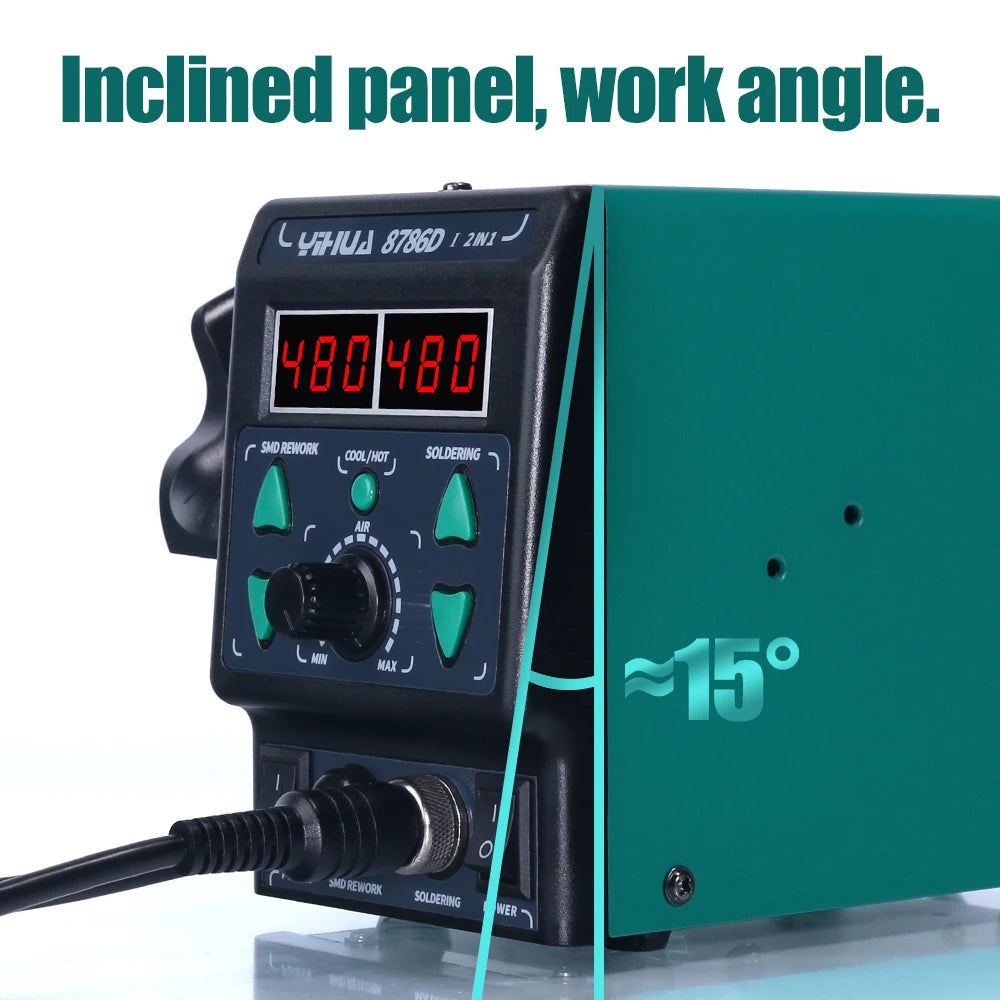 YIHUA 8786D Hot Air Soldering Station for Precision Repair