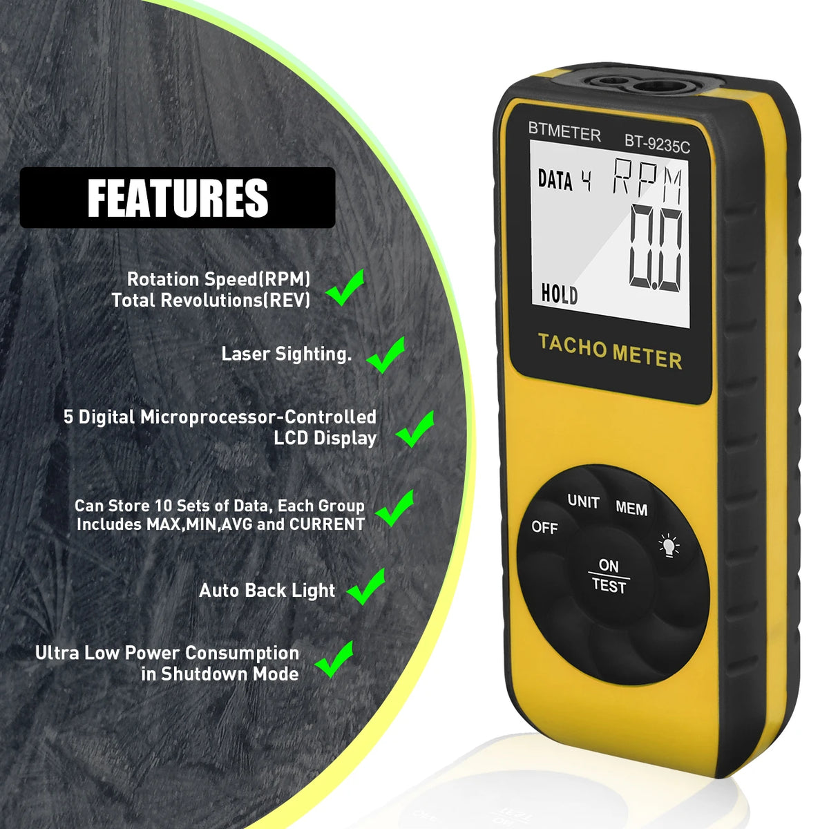 Digital Tachometer or Stroboscope - Model Options