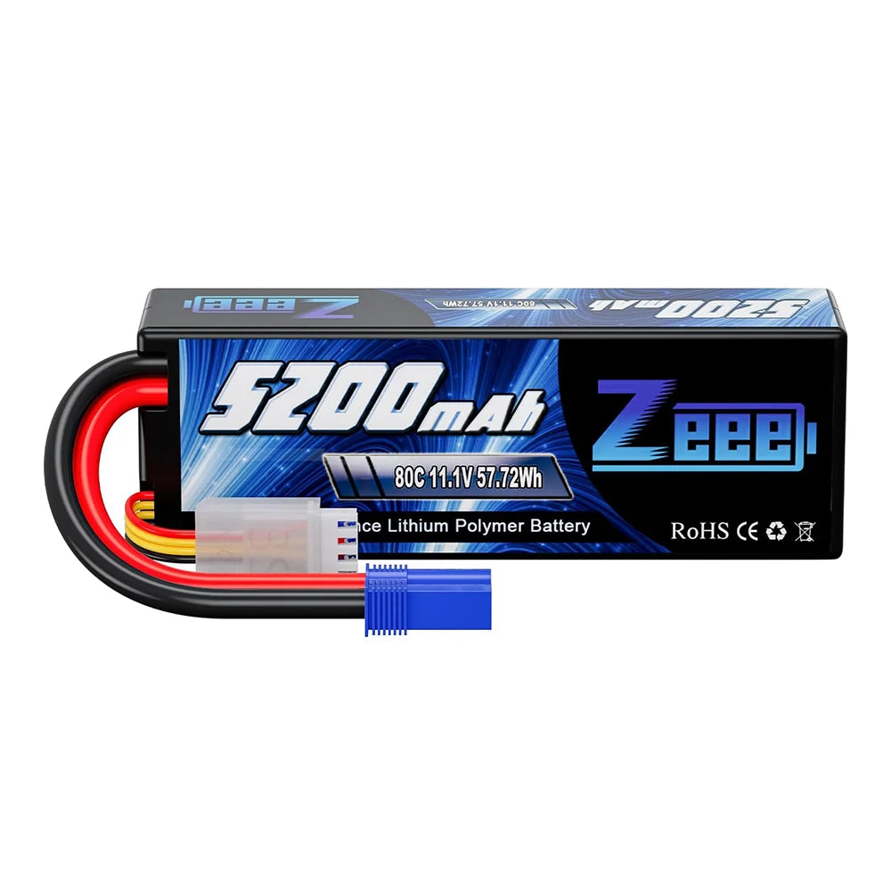 Yüksek Kapasiteli 3S 5200mAh LiPo Pil Sert Kılıf RC Modelleri için