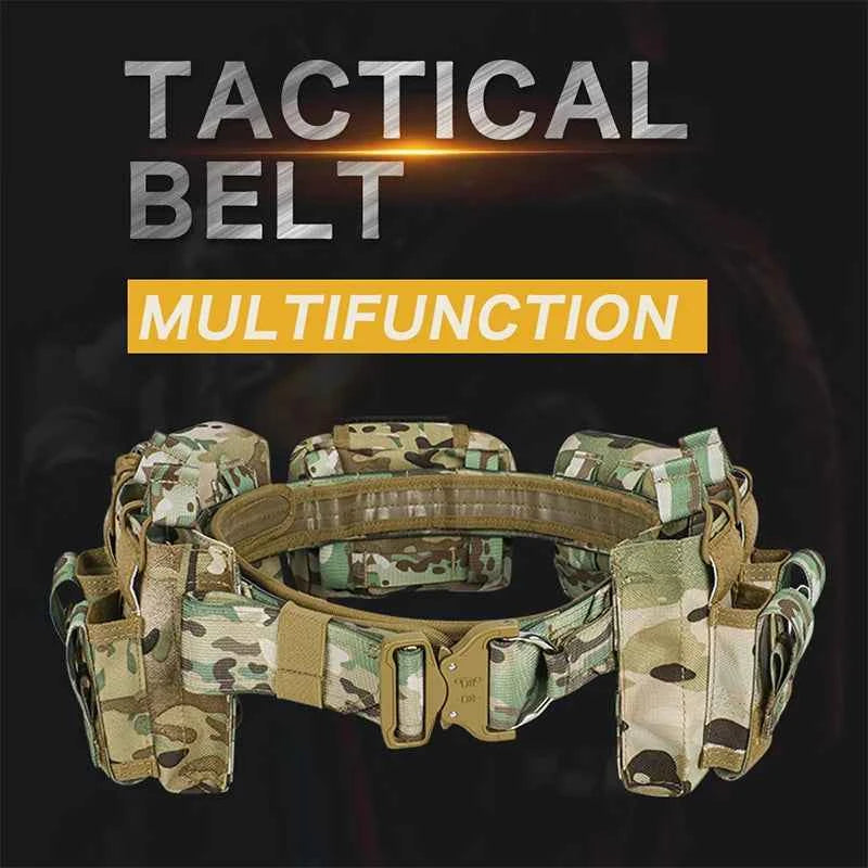 Tactical Utility Belt and Pouch Set