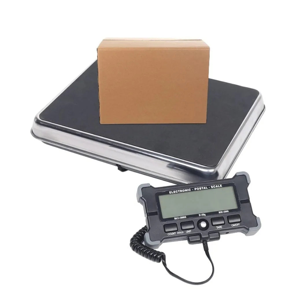 440lb Digital Shipping Scale with Stainless Steel Platform