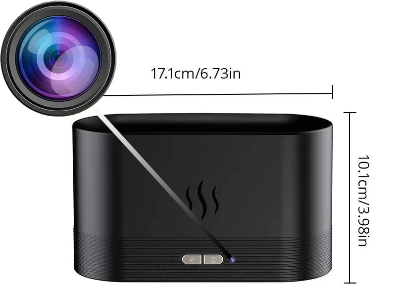 Mini camera Full HD 1080P WiFi-camera Mist humidifier Zijkantopname Home monitoring IR nachtzicht DVR monitoring Video bewegingsdetectie