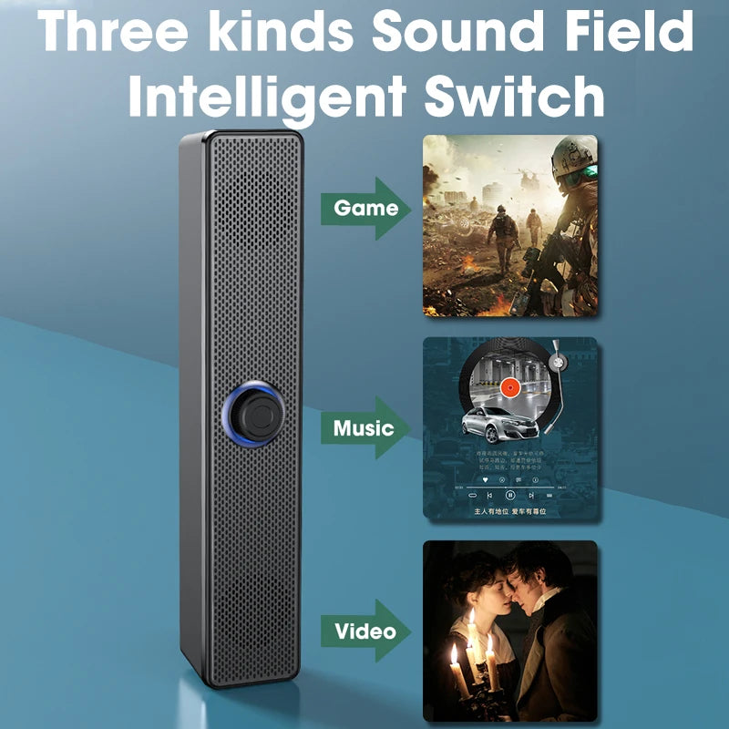 USB-Powered Bluetooth Desktop Soundbar