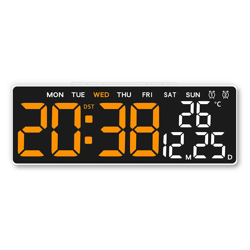 USB Digital Clock with Dual Alarms and Timer