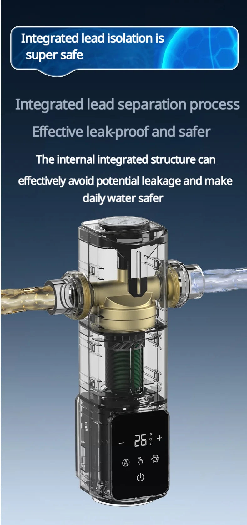 8000L/H Central Water Pre-Filter with Auto Self-Cleaning
