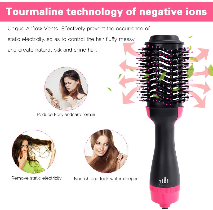Multi-Function Hair Dryer Brush Blow Dryer Brush 4 In 1 Styling Tools Styler Volumizer Hot Air Straightener Brush For All Hair