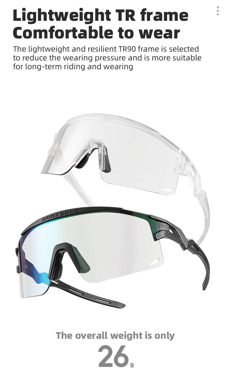 Photochromic Cycling Glasses with Anti-Fog Protection