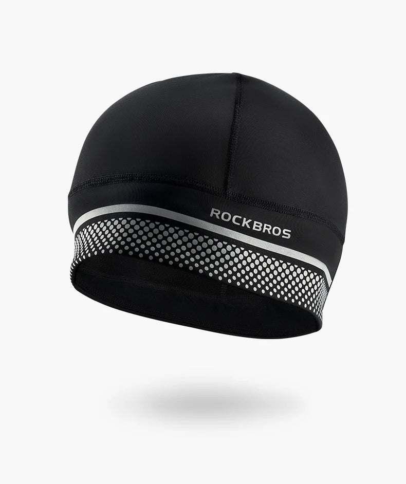 Winter Fleece Cycling Cap Windproof Helmet Liner Thermal Hat