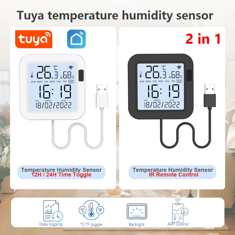 Tuya WiFi senzor temperature in vlage