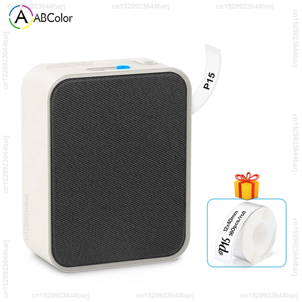 P15 Bluetooth Thermal Label Printer and Rolls