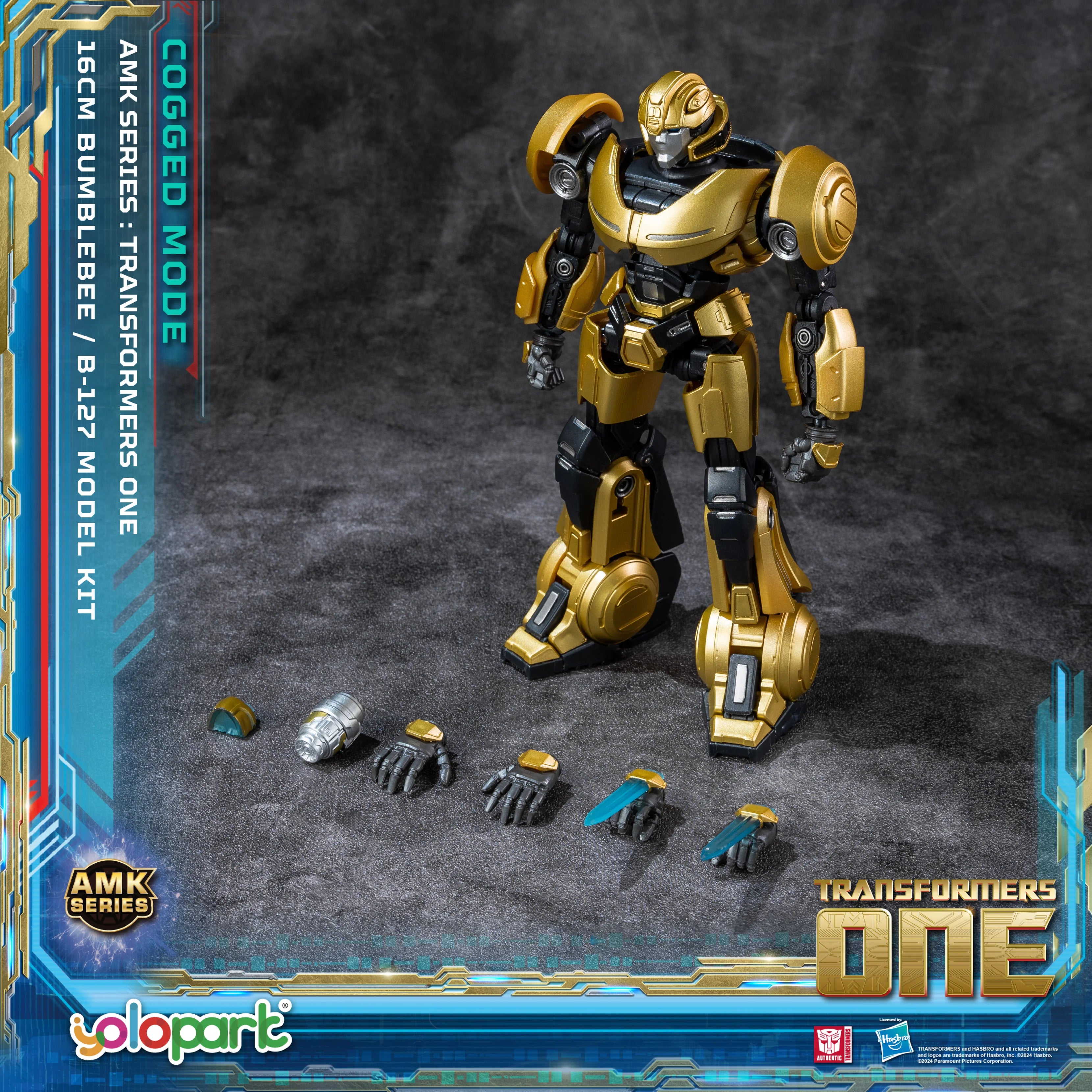 YOLOPARK Bumblebee Transformers figurka v ozubeném režimu