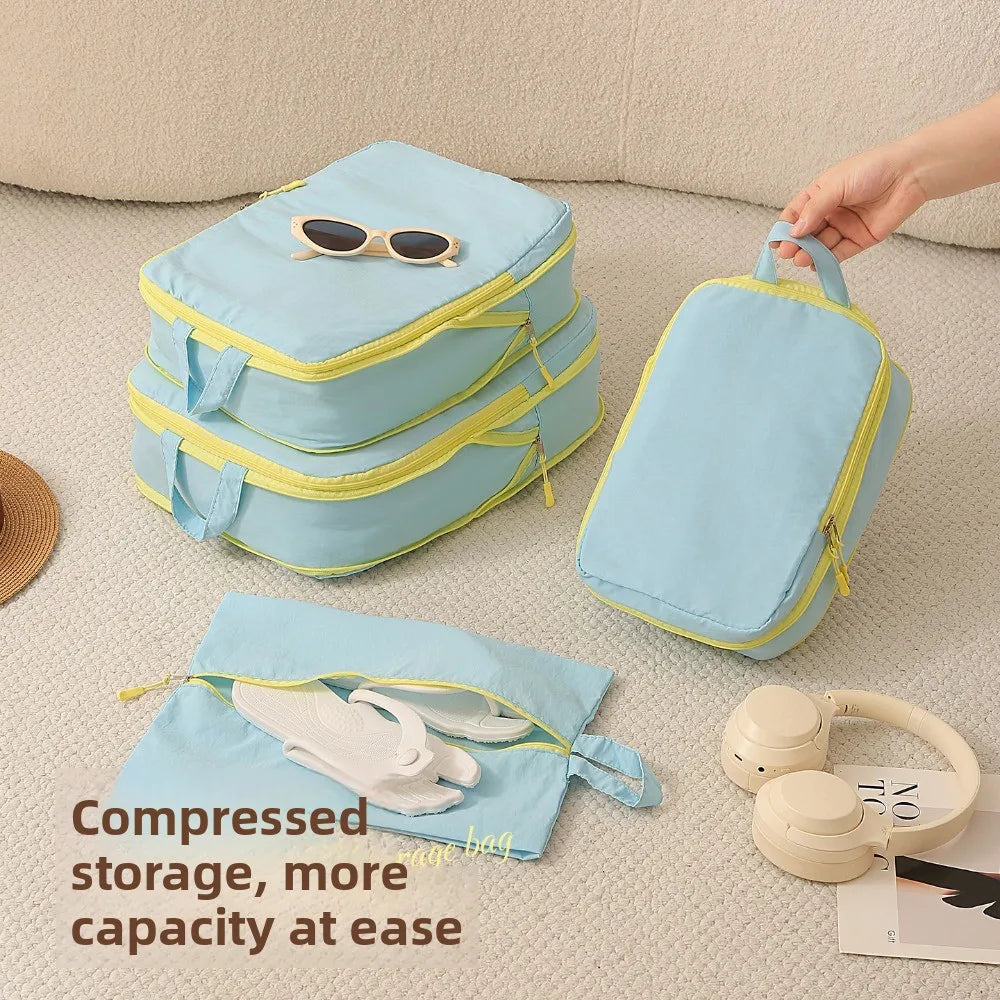 Four-Piece Taslan Travel Packing Set
