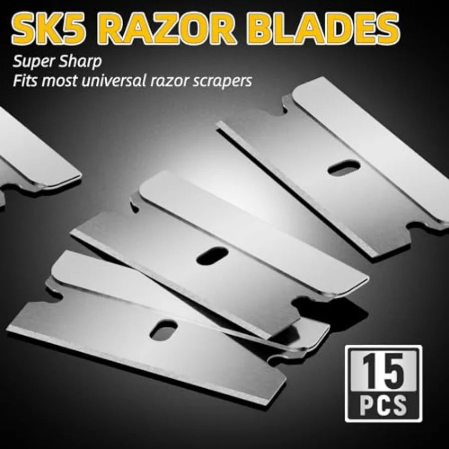 Razor Blade Scraper with 15 Extra Blades