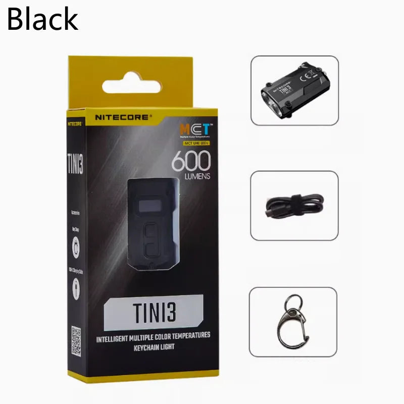 TINI3 600-Lumen Rechargeable Keychain Flashlight