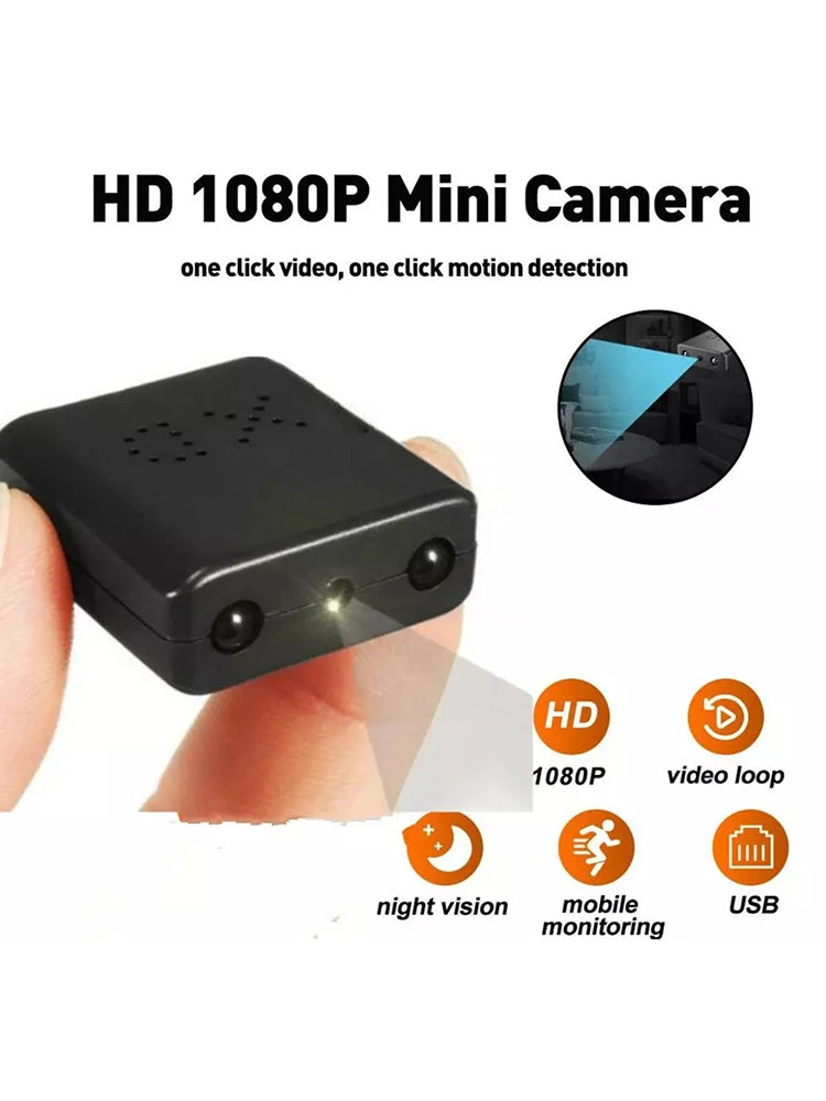 Mini HD kamera 1080P s nočným videním a detekciou pohybu