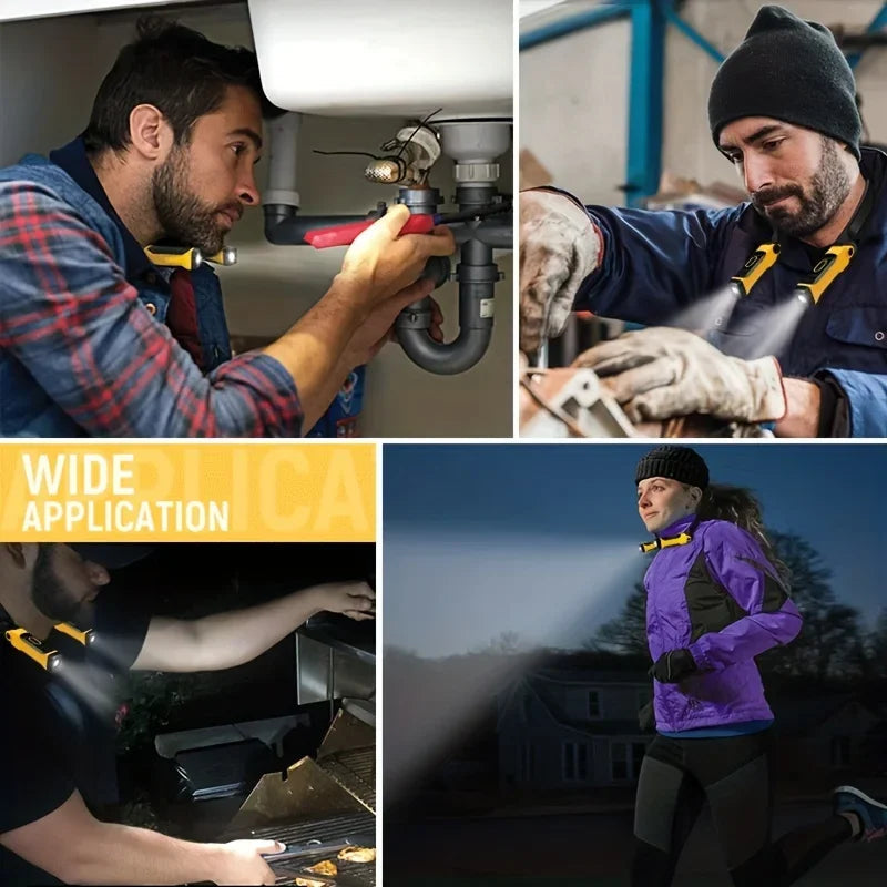 2 Pack Rechargeable LED Neck Reading Light Two Brightness Levels For Reading, Knitting, Camping & Repairing Led Work Light