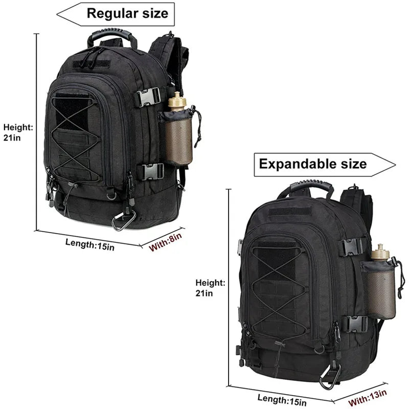 Sac à dos militaire tactique 65L pour camping, randonnée et voyage