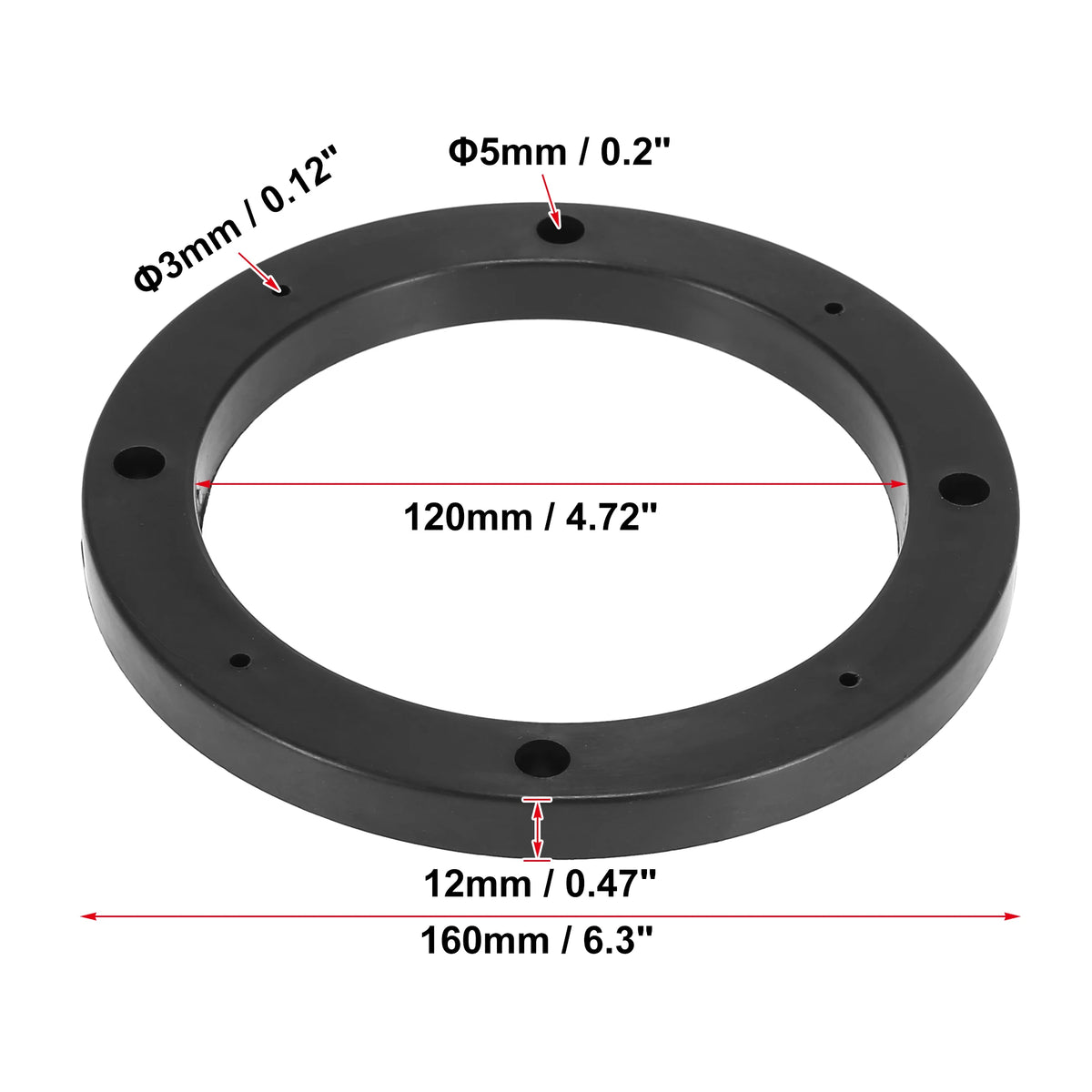 Plastic Car Speaker Spacer Rings, Pack Options