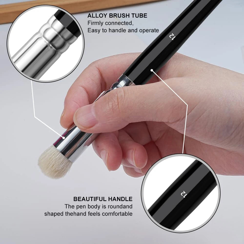 Miniature Painting Drybrush Set – 3 or 6 Brushes