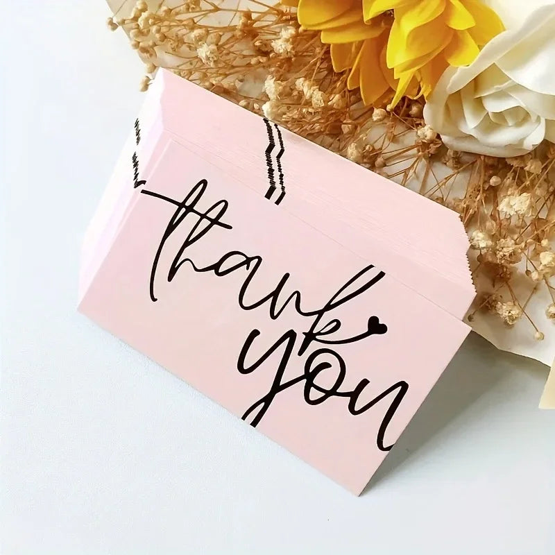 50 Tak-kort Business Card Orders Tak-kort til fester Support Small Cards Tak, bryllupskort, fødselsdagsfester