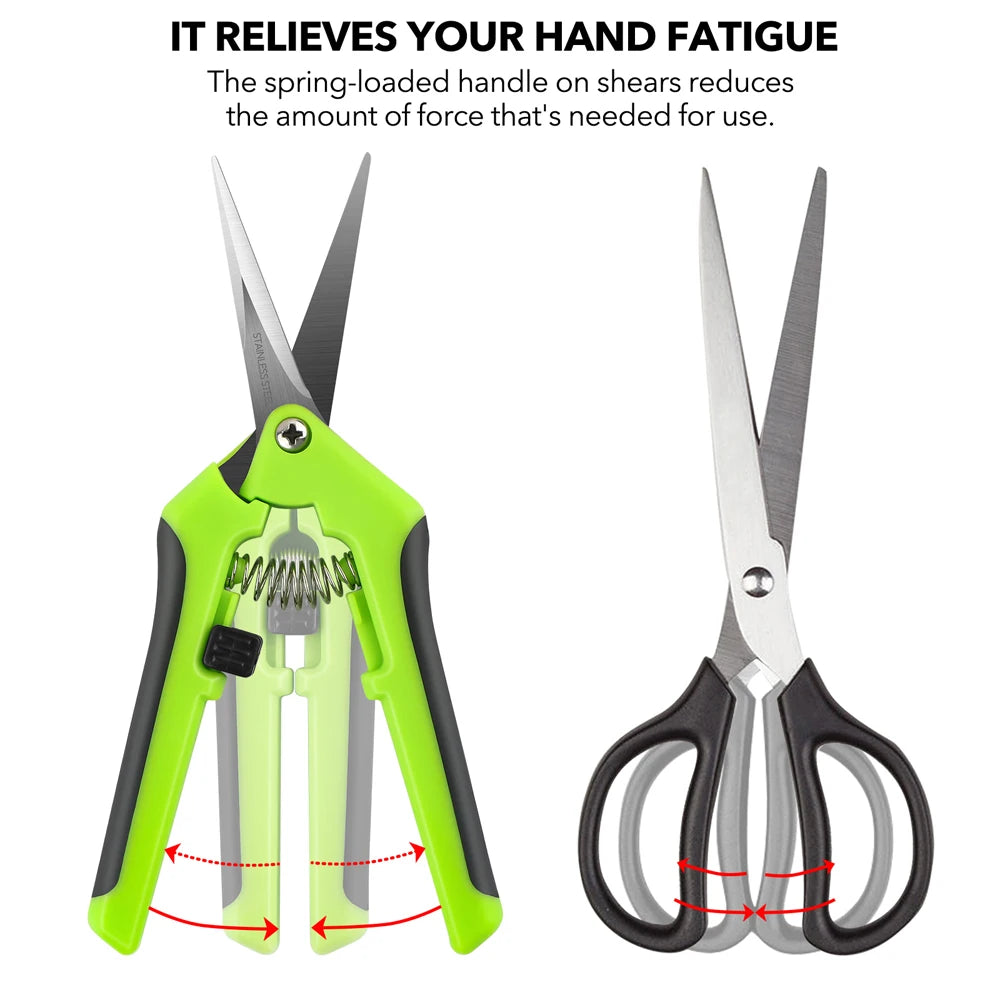 Spring-Action Craft Scissors with Ergonomic Grip for Precision Cuts
