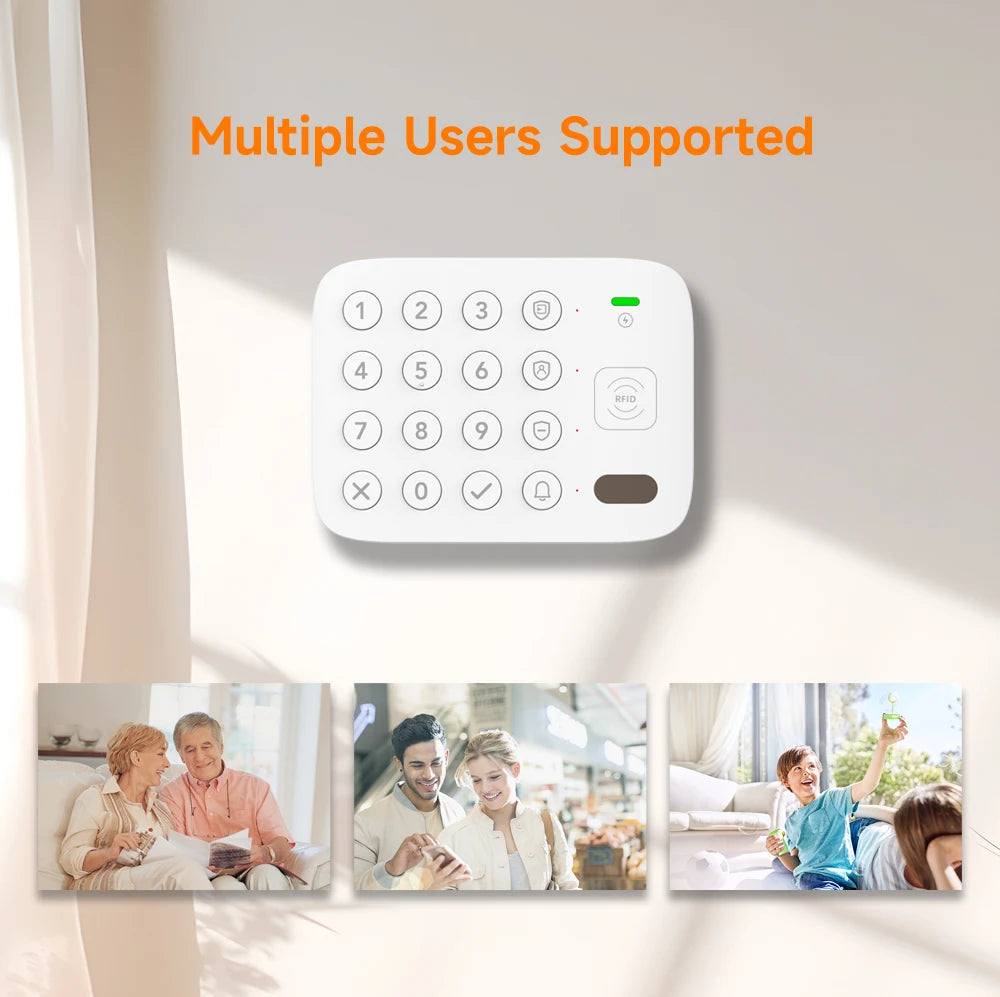 Teclado Táctil Inalámbrico LoRa Inteligente Staniot, 500 m de alcance de transmisión, Etiqueta RFID compatible con Secpanel 7 Pro, Panel de Control de Alarmas, Accesorios de Seguridad para el hogar