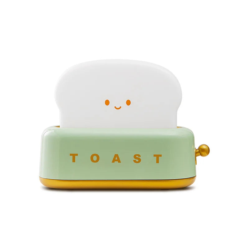 Ceas deșteptător în stil toaster, cu lumină de veghe cu intensitate reglabilă