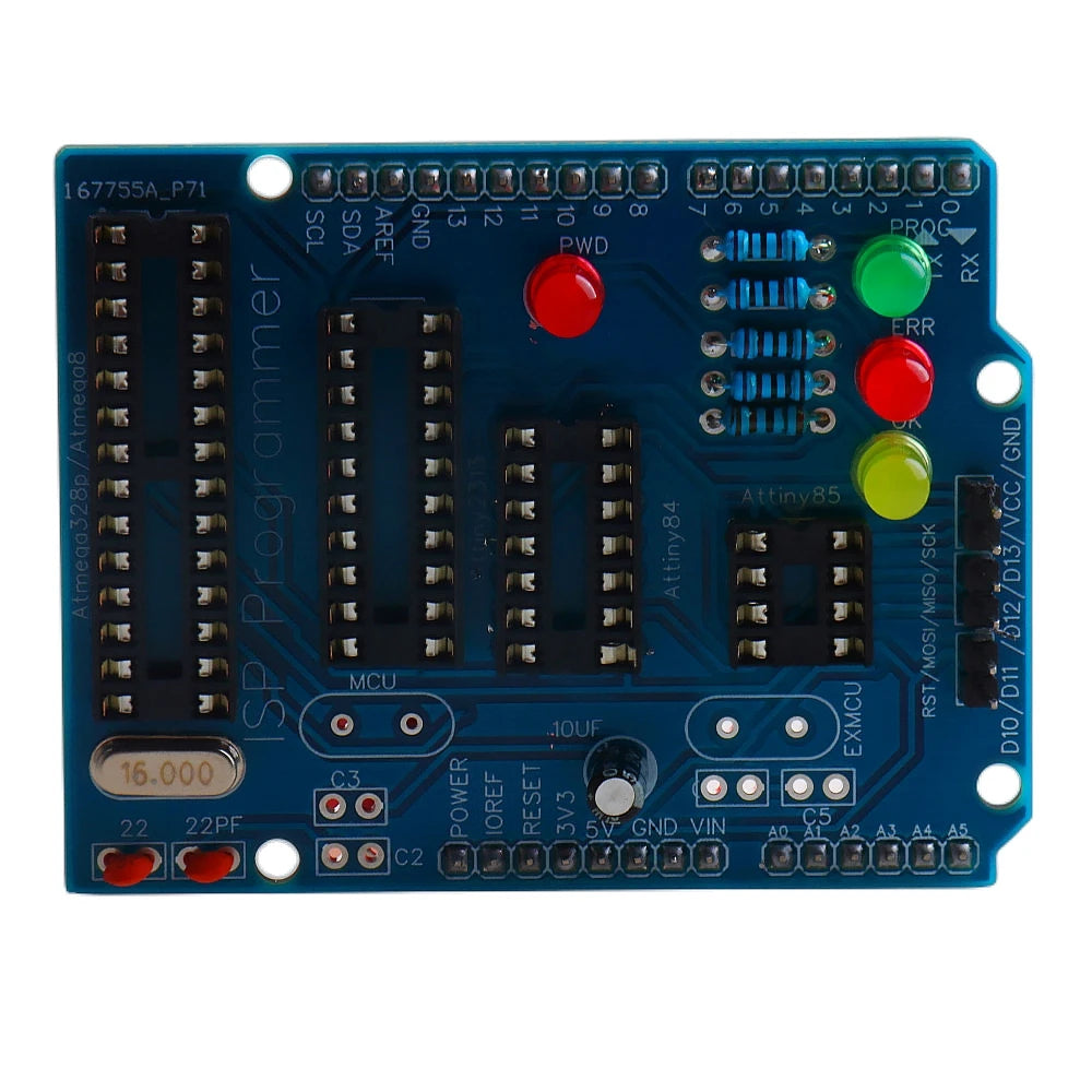 Conjunto de microcontroladores AVR DIP - ATtiny13A, ATtiny85, ATmega328P