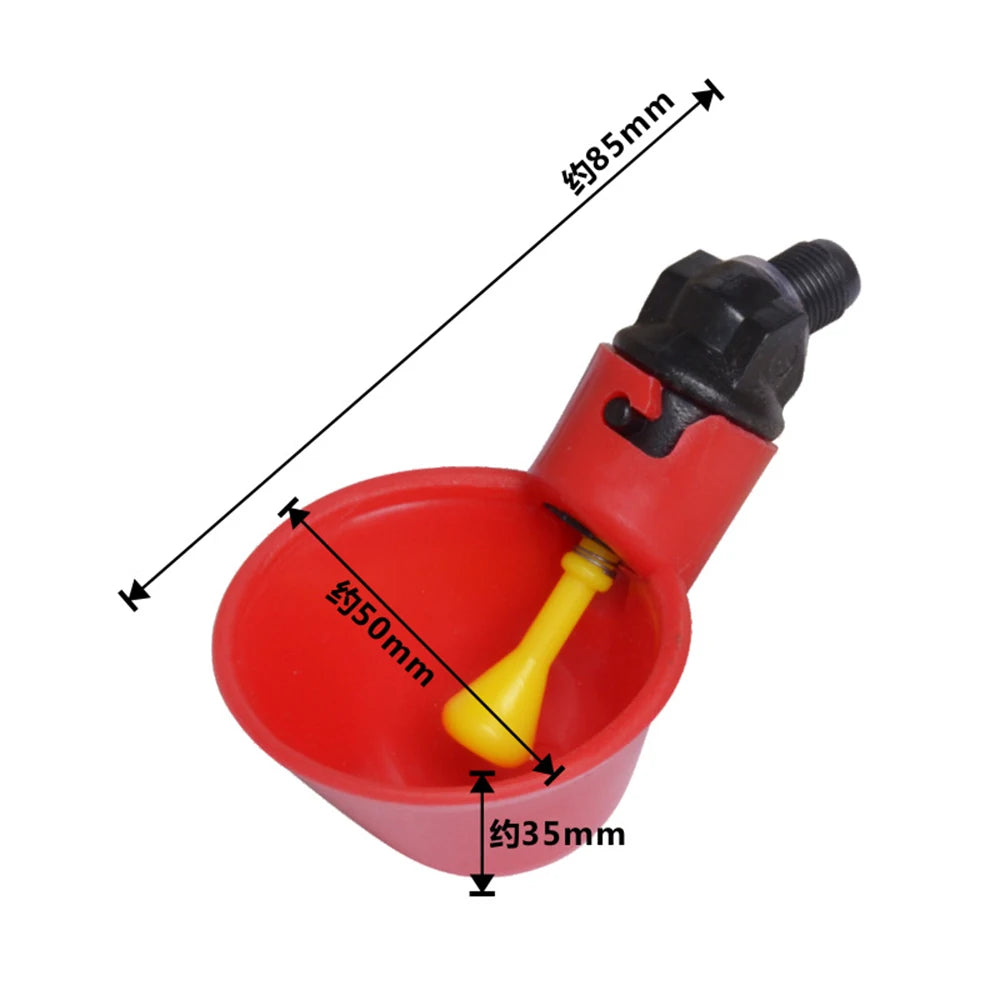 Peck-Operated Poultry Drinking Cups, Style and Pack Options