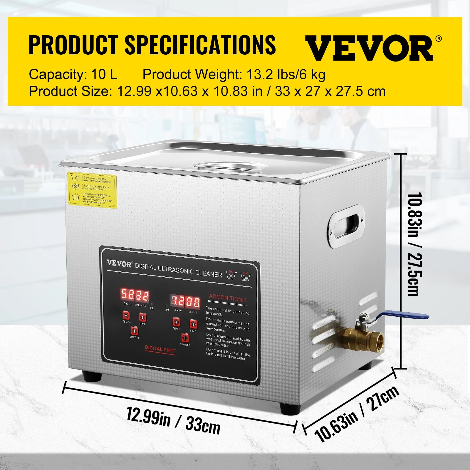 Ultrasonic Cleaner 2L–30L Stainless Steel Deep Cleaning Machine