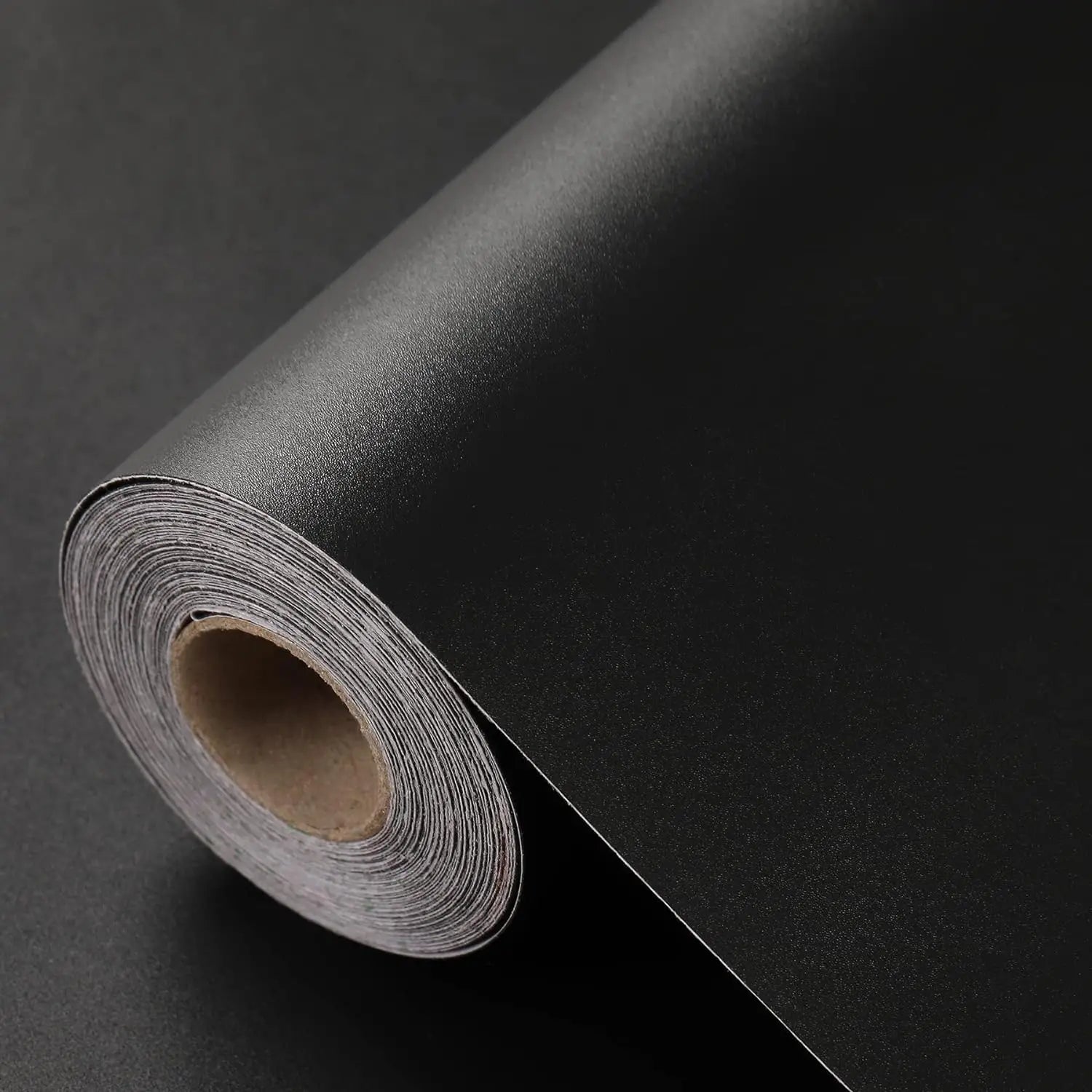 Thicken Pure Black Removable Waterproof Wallpaper Matte Contact Paper Wall Self Adhesive Countertop Cupboard Shelf PVC
