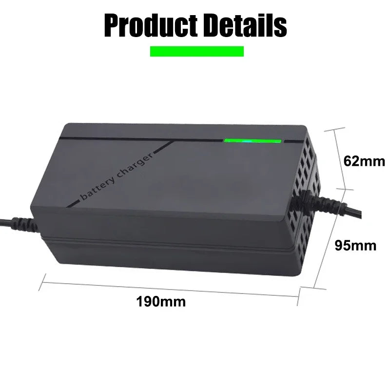 12V 10A Smart Lifepo4 Battery Charger AC110-240V 14.6V 4S 10A High Power Charger For 12.8V Lithium Iron phosphate Battery Pack