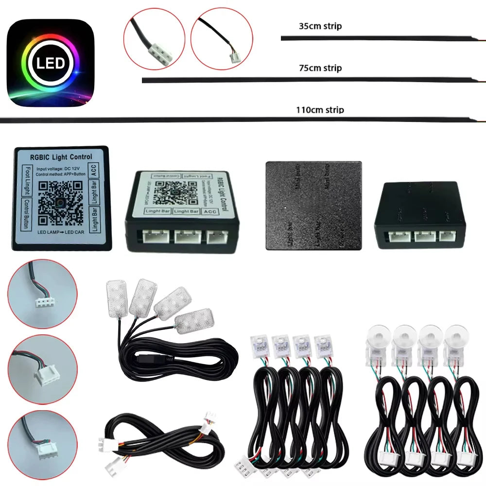 RGBIC- og RGB-lystilbehør - muligheder
