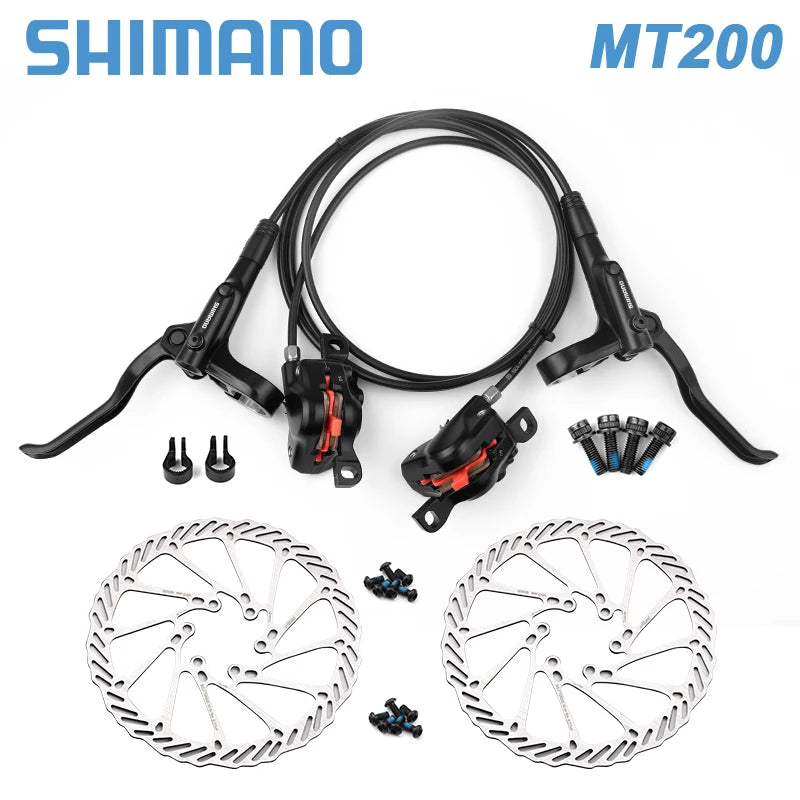 Shimano MT200 Dağ Bisikletleri için Hidrolik Disk Fren Seti