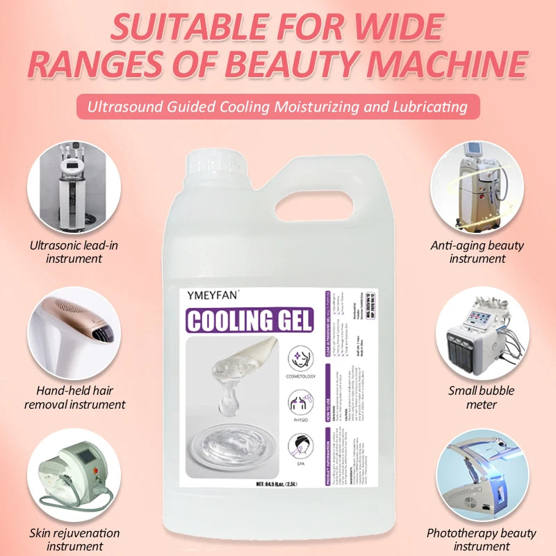 2.5L Clear Conductive Gel for Ultrasound and Beauty Devices
