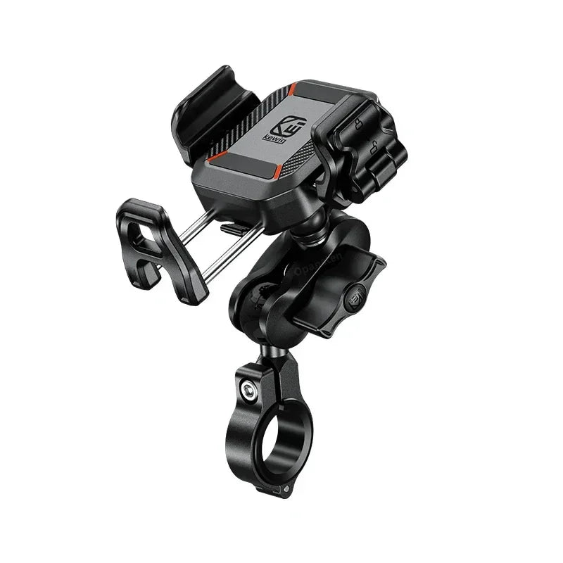 Shockproof Motorcycle Phone Holder 15W Wireless Charger & 36W USB C Fast Charging Motorbike Bicycle Bike Scooter Phone Stand